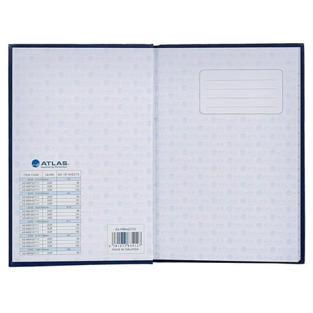 أطلس دفتر سجلات 192 صفحة 7X9