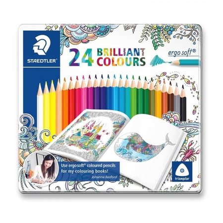 ستدلر ألوان خشبية ايرجوسوفت 24 لون
