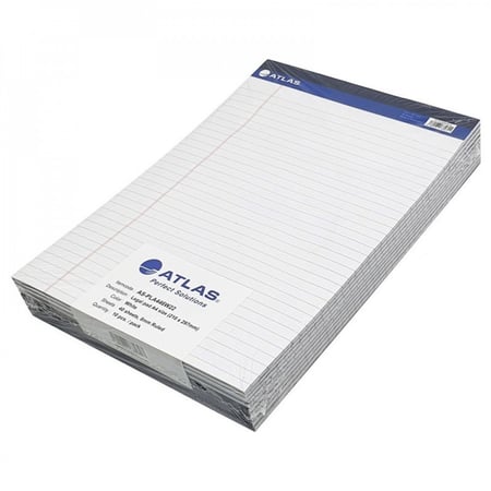 أطلس دفتر كتابة مسطر A4 أبيض الربطة 10 دفاتر
