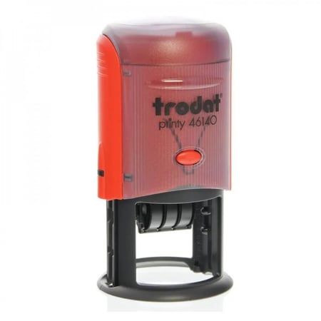 ترودات ختم أصلي دائري 40 مم نص + تاريخ مع الطباعة