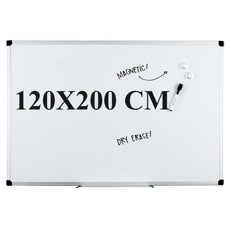 سبورة بيضاء مغناطيسية 200X120 سم