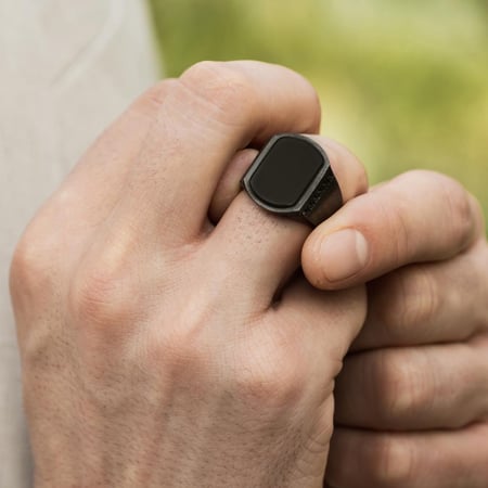 خاتم من الفضه الاسترلينيه الخالصه عيار 925