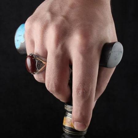 خاتم راقي فضه خالصه عيار 925