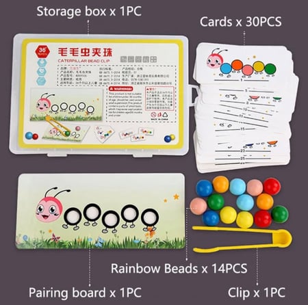 لعبة مطابقة حبات الدودة لزيادة التركيز