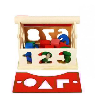 مجموعة ألعاب خشبية تعليمية مجسمة للأطفال 13.5x11.5x11سم