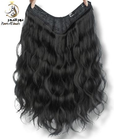 توصيلة شعر لون أسود مجعد -1