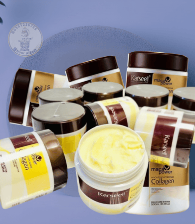 معالج الشعر البارد بالكولاجين والكرياتين يقوم بتغذية للشعر