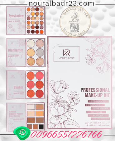 طقم مكياج مكون من اربعه دور -ضل+اضائه+احمر خدود+بودره مع بودره حواجب 4في1-مديل رقم2053