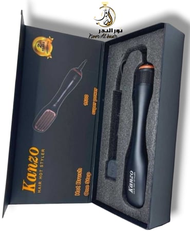 استشوار و مصفف ومجفف الشعر 2 في 1 بفرشاة حرارية عالية من كنزو شحن سريع داخل السعودية