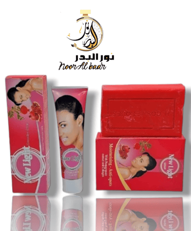 كريم تبييض مع صابون بالرمان للبشرة والجسم 2في1