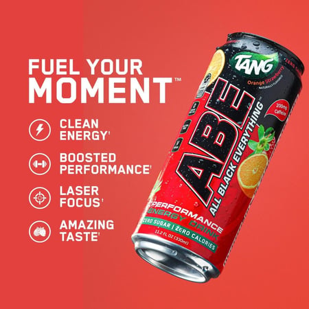 ايه بي اي مشروب طاقة نكهة التانج برتقال وفراولة 330مل - ABE Pre-workout Can Tang Orange Strawberry