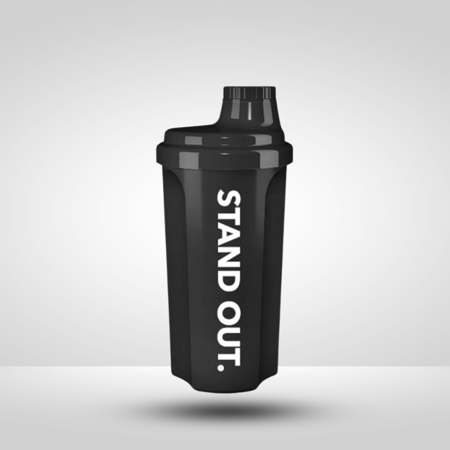 شيكر من نانو اسود ٥٠٠ مل - Nano Supps Protein Shaker Black 500mL