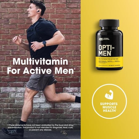 اوبتى مالتى فيتامين للرجال, 90 حبة  - Optimum Nutrition Opti-Men Multivitamin