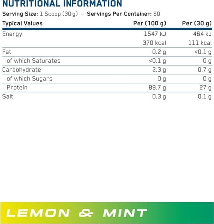 ابلايد نيوترشن بروتين بيف اكس بي نكهة الليمون والنعناع 1.8 كجم Applied Nutrition Protein Beef XP Lemon Mint