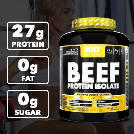 بيف بروتين ايزوليت من نكست نكهة اناناس 1.8 كجم - NXT Nutrition Beef Protein