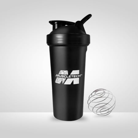 شيكر بروتين من مصل تك أسود 600 مل - MuscleTech Shaker Black