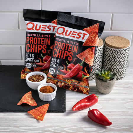 كويست بروتين شيبس تورتيلا حار 32جم - Quest Nutrition Protein Chips