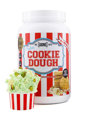 ادونيس - بروتين كوكي دو وايت شوكليت بستاشيو (1 كجم) - Adonis Protein Cookie Dough