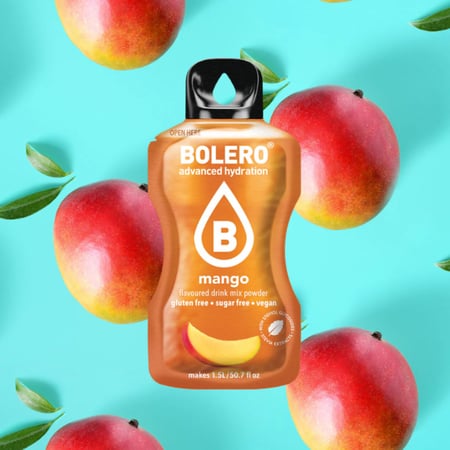 بوليرو منكهات ترطيب وتحلية المياه نكهة المانجو (12 حبة) -  Bolero Advanced Hydration Drink Mango (12 Stick)