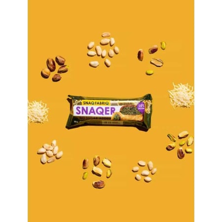سناكر بروتين دبي تريند سناك فابريك بينت وبستاشيو وكنافة 50جم - Snaq Fabric Snaqer Dubai Trend