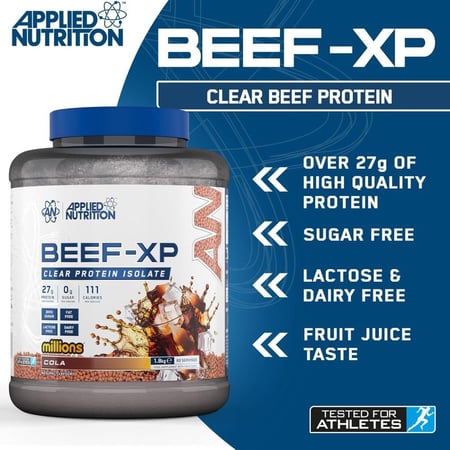 ابلايد نيوترشن بروتين بيف اكس بي نكهة الكولا 1.8 كجم Applied Nutrition Protein Beef XP Cola