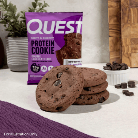 كويست بروتين كوكيز دبل شوكليت شيب 59جم - Quest Nutrition Protein Cookies
