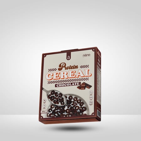 نانو حبوب افطار سيريال خالي من الجلوتين نكهة الشوكولاته ٢٥٠ جرام - Nano protein cereal chocolate 250 g