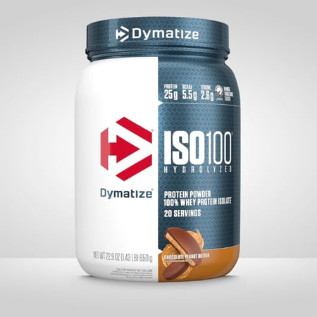 ايزو 100 بروتين ديماتايز شوكليت بينت بتر 650جم - Dymatize ISO100 Protein