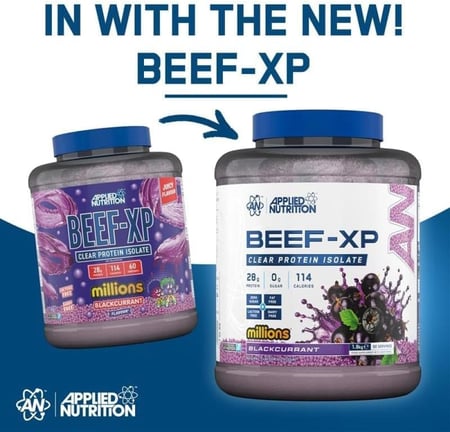 ابلايد نيوترشن بروتين بيف اكس بي نكهة فيمتو 1.8 كجم Applied Nutrition Protein Beef XP Blackcurrant