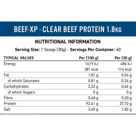 ابلايد نيوترشن بروتين بيف اكس بي نكهة الليمون والنعناع 1.8 كجم Applied Nutrition Protein Beef XP Lemon Mint