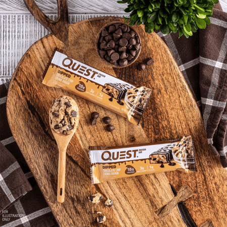 كويست بروتين بار ديبيد شوكليت شيب كوكي دو 50جم - كرتون 12 حبة - Quest Nutrition Protein Bar Box