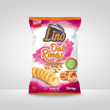حلقات شوفان الجمبري من لينو 60جم - lino Oat Rings Shrimp
