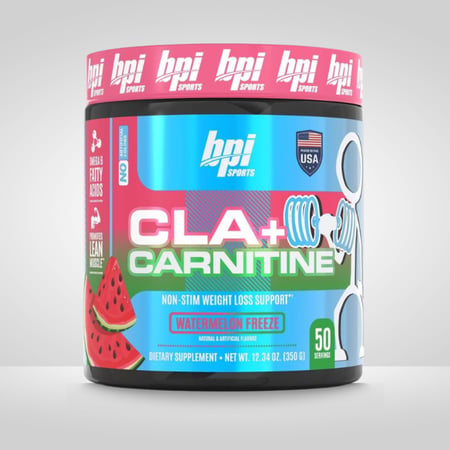 حارق دهون سي ال ايه+كارنيتين نكهة البطيخ المثلج 350جم - bpi CLA+CARNITINE Fat Burner