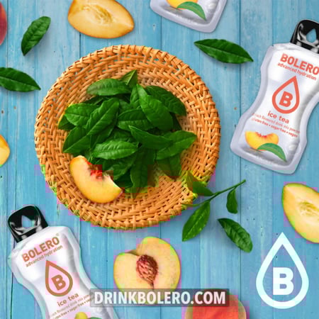 بوليرو منكهات ترطيب وتحلية المياه نكهة شاي الخوخ المثلج (12 حبة) -  Bolero Advanced Hydration Drink Ice Tea Peach (12 Stick)