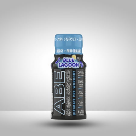 ABE Shot Pre workout Blue Lagoon باور شوت نكهة بلو لاقون