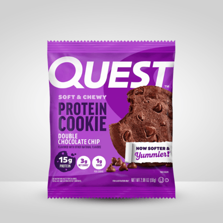 كويست بروتين كوكيز دبل شوكليت شيب 59جم - Quest Nutrition Protein Cookies