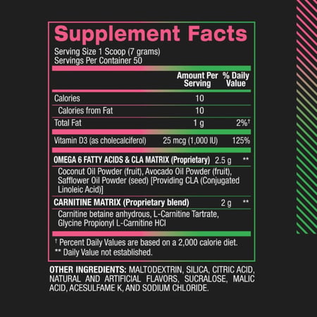 حارق دهون سي ال ايه+كارنيتين نكهة البطيخ المثلج 350جم - bpi CLA+CARNITINE Fat Burner