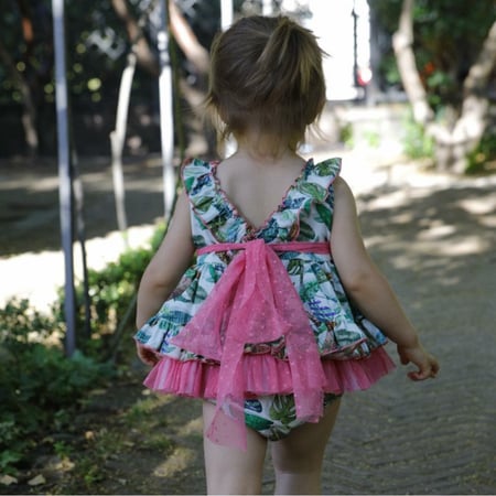 طقم فستان مع بلومر