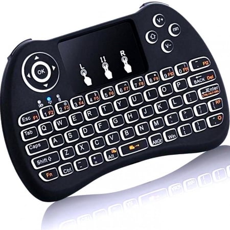 لوحة مفاتيح وفأرة باللمس على هيئة وحدة تحكم عربي,و انجليزي مناسب لجم