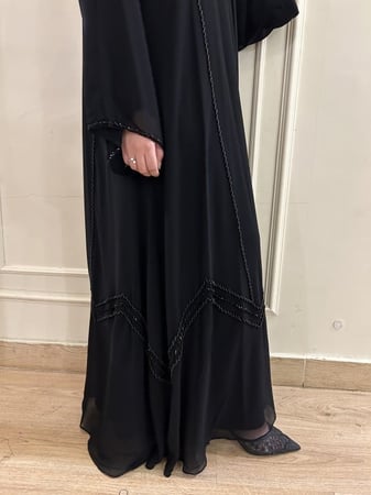 عباية وصايف )شيفون شك شكل هندسي