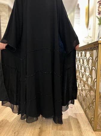 عباية سجى ) شيفون شك اسود