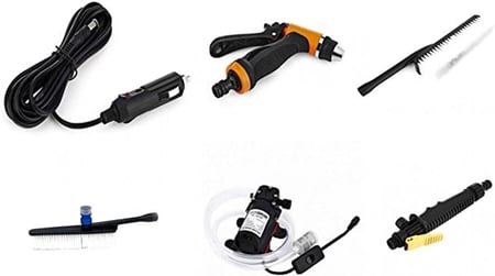 مضخة عسيل سيارات قابل للحمل ضغط عالي 12 فولت 100 واط