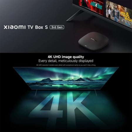 رسيفر  Mi Box S 4K الجيل الثالث يحول جهازك العادي الى سمارت