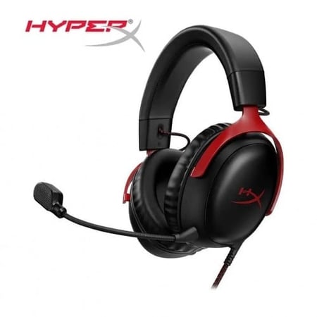 سماعة HyperX Cloud III للألعاب صوت محيطي ميكروفون نقي وزن خفيف