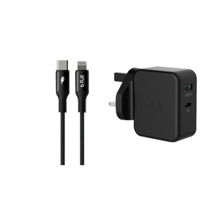 فيش جداري بقوة 30w و كيبل ايفون PD بطول متر ونصف b Full