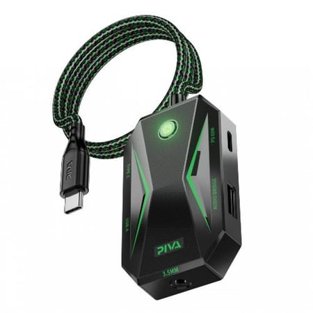 وصلة تايب سي 5in1 بكرت صوت 32bit من شركة بيفا PIVA GS4 من متجر اكتف