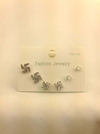 حلق ناعم مطلي فضه