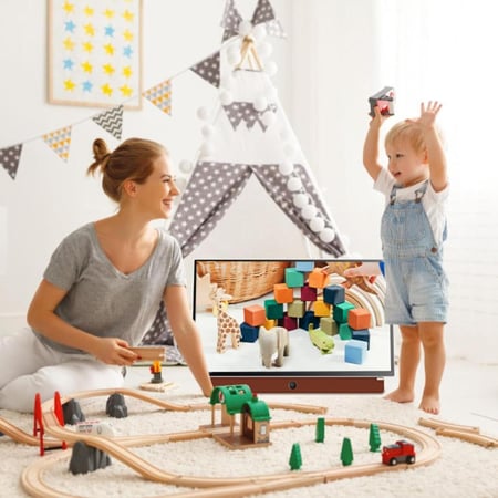 شاشة سمارت لاسلكية متنقلة سكاي وورث 24 بوصة Skyworth Portable Smart Google TV