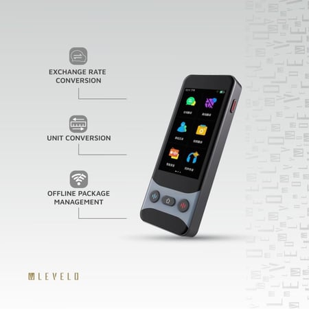 مترجم صوتي Levelo FluentLink متصل وغير متصل بالانترنت