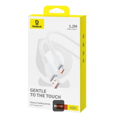 كابل شحن سريع  من Baseus مع نقل بيانات عالي السرعة من USB-A إلى Type-C بقوة 100 وات 6 أمبير بطول 1.2 متر